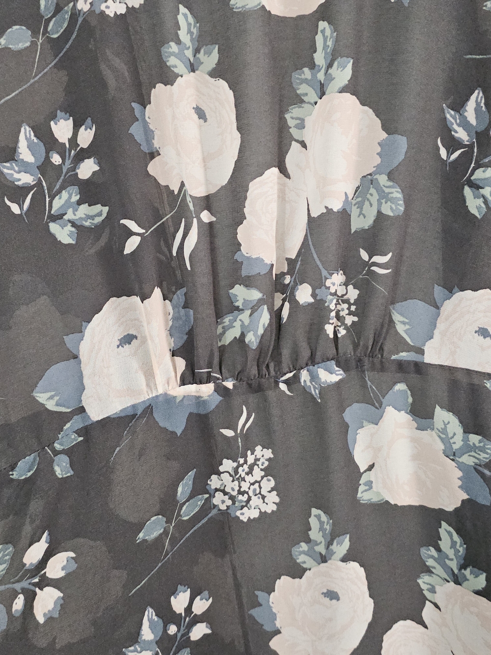 Maurices Sheer Floral Kimono Top - Black & Pink Womens L/XL Short Sleeve - Picture 8 of 8